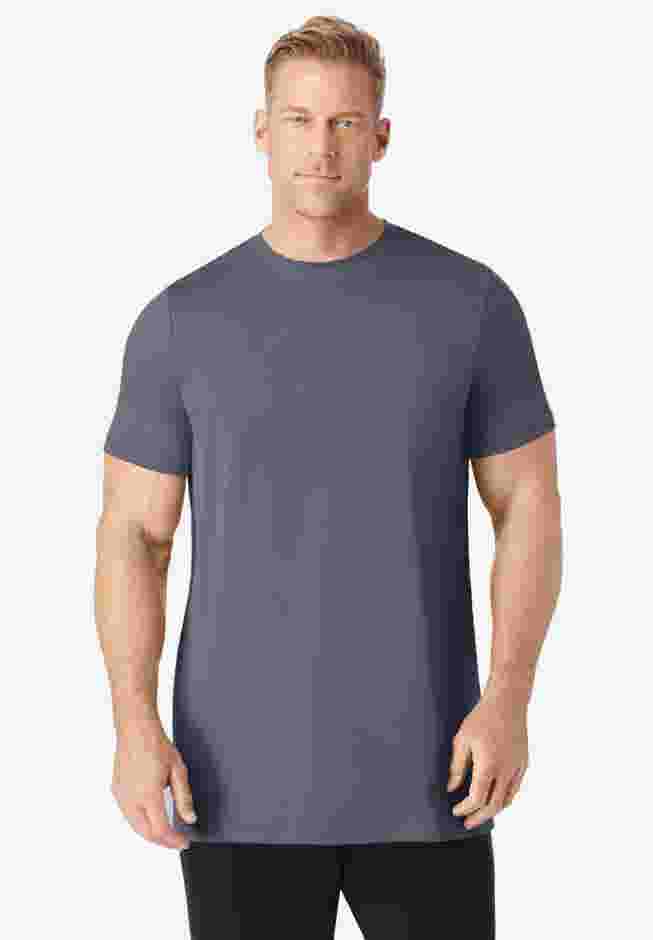 No Sweat Longer-Length Short Sleeve Crewneck Tee image number 0