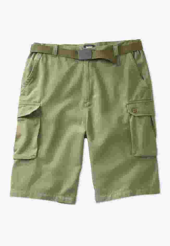 12" Side Elastic Cargo Short with Twill Belt image number 3