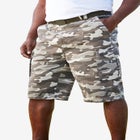 12" Side Elastic Cargo Short with Twill Belt image number null