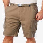 12" Side Elastic Cargo Short with Twill Belt image number null