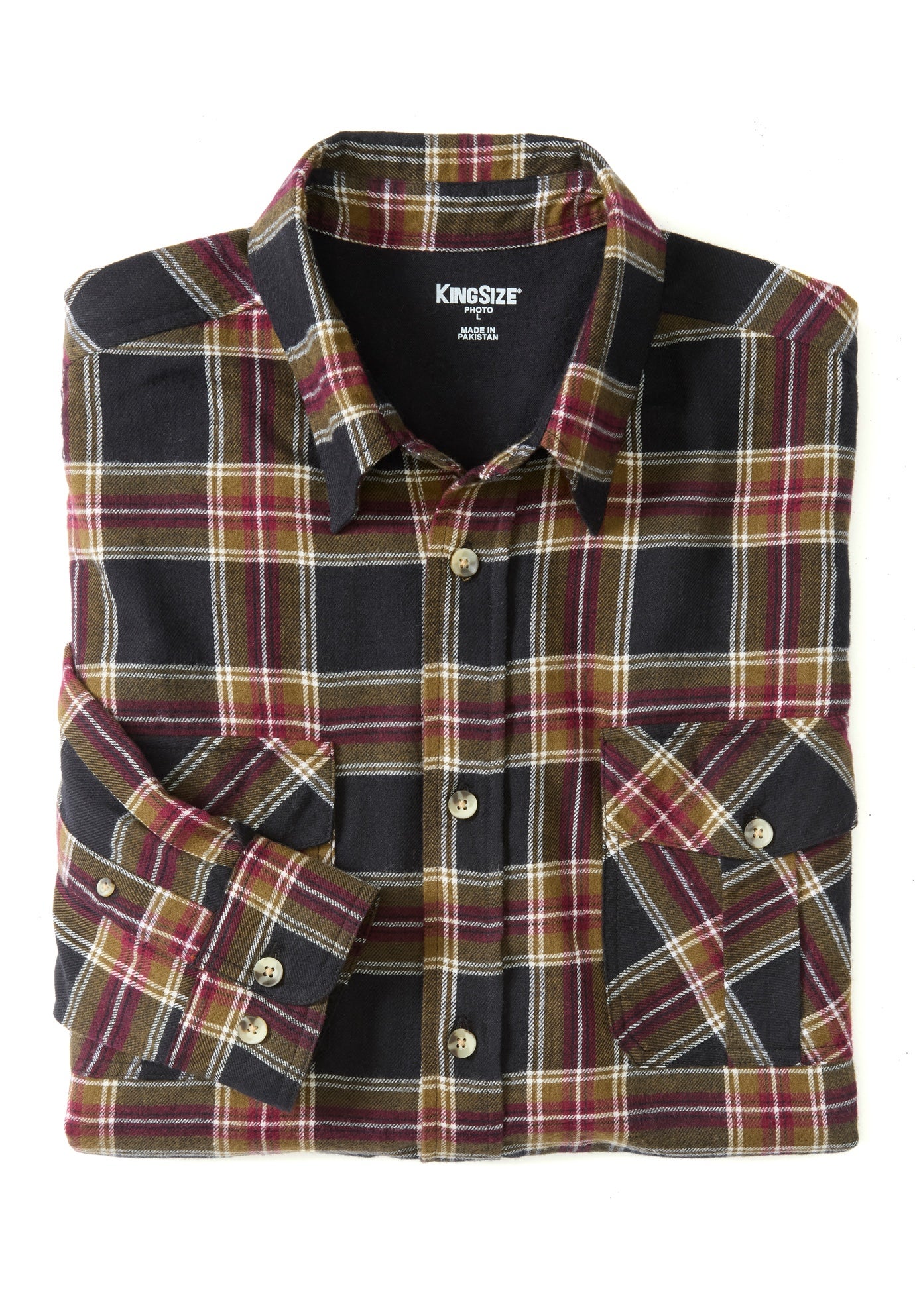 Signature Plaid Flannel Shirt image number 3