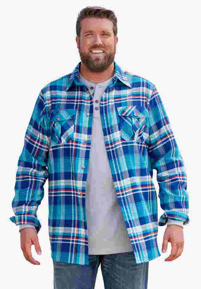 Signature Plaid Flannel Shirt image number 4