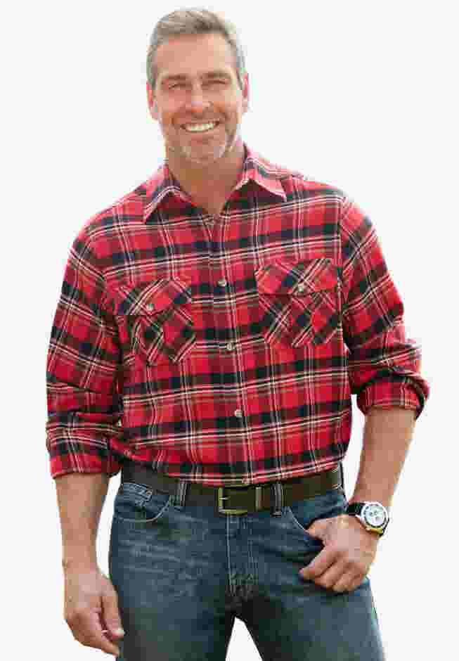 Signature Plaid Flannel Shirt image number 5