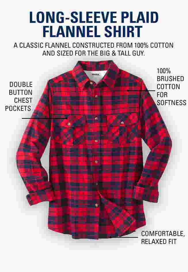 Signature Plaid Flannel Shirt image number 6