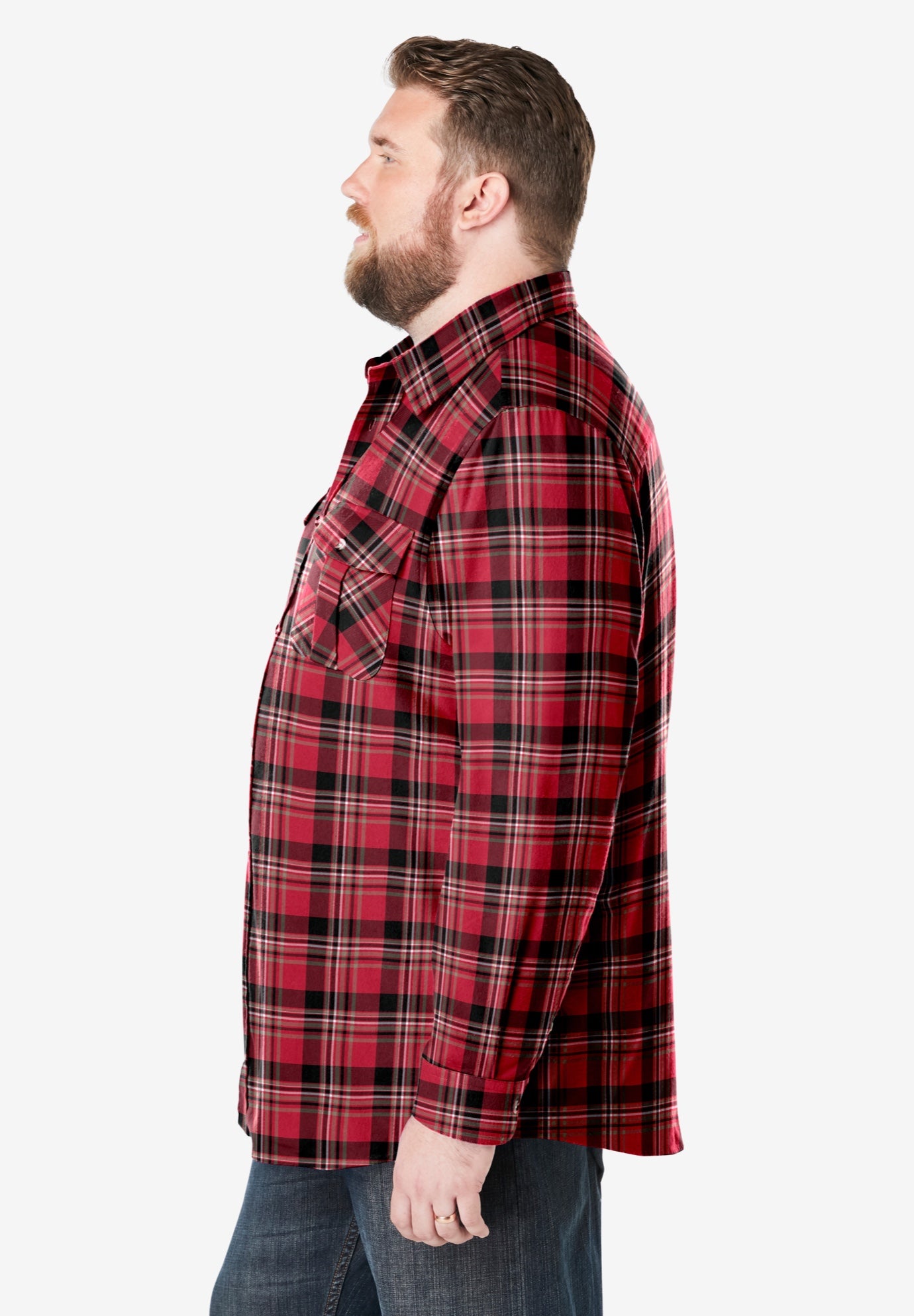 Signature Plaid Flannel Shirt image number 3
