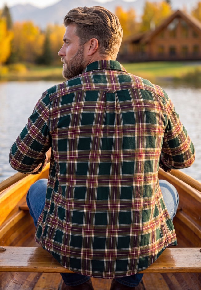 Signature Plaid Flannel Shirt image number 1