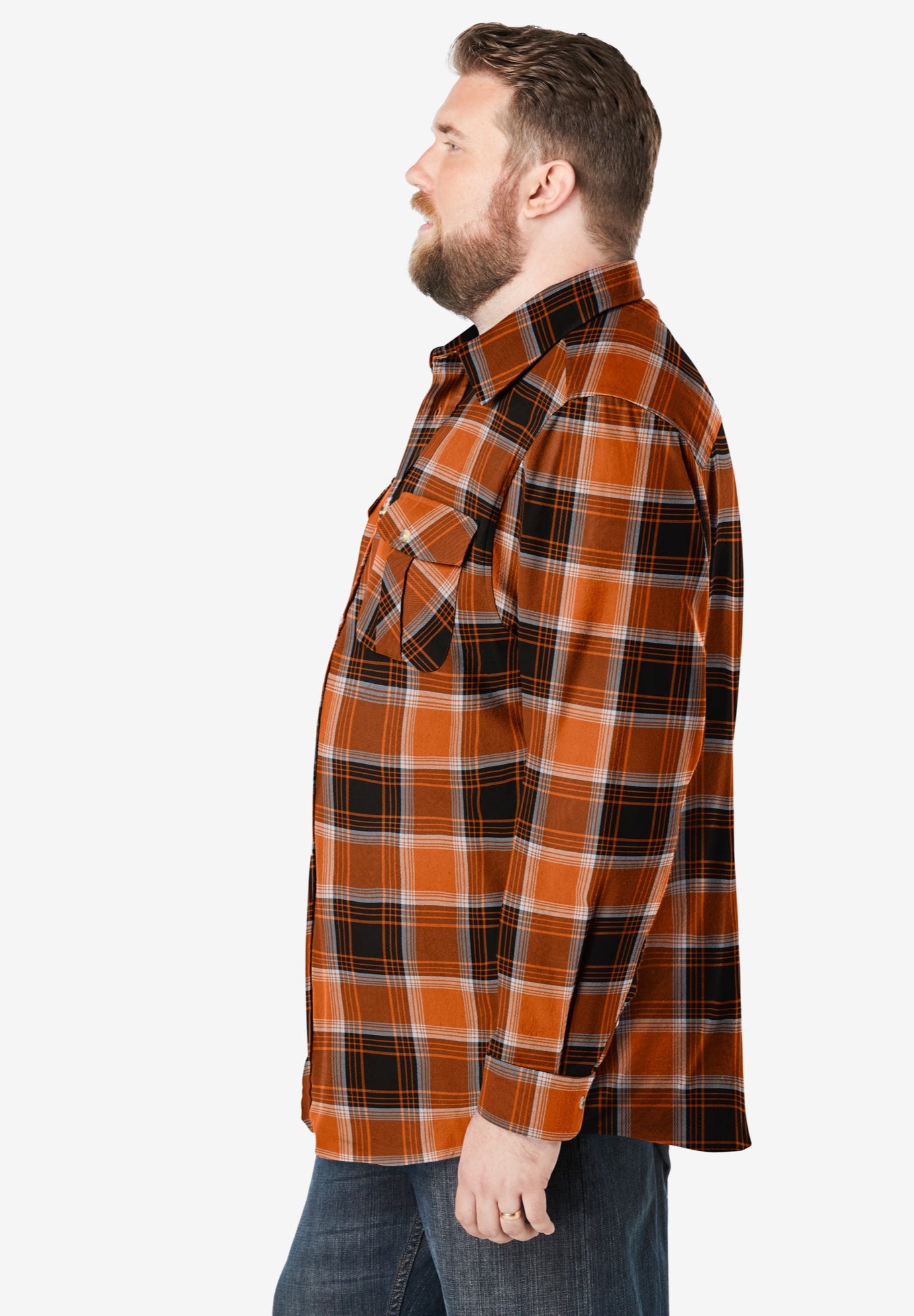 Signature Plaid Flannel Shirt image number 4