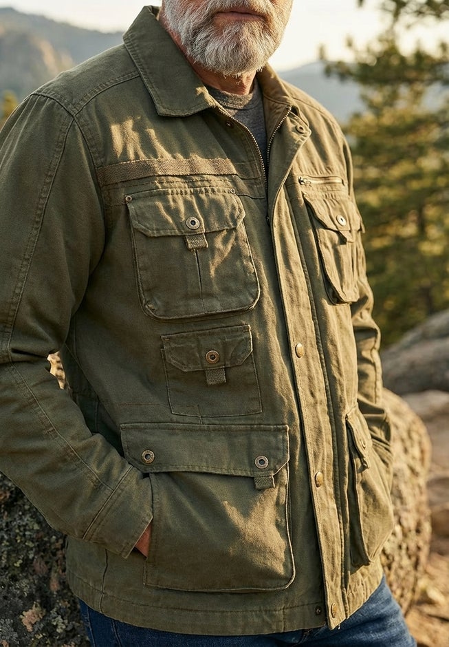 9 Pocket Twill Utility Jacket image number 1