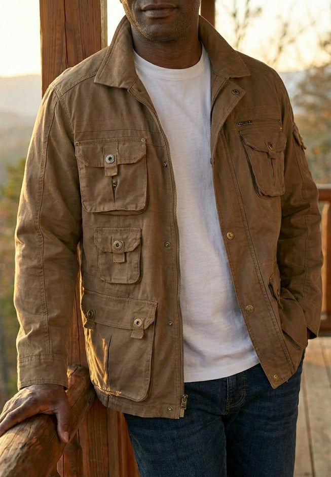 9 Pocket Twill Utility Jacket image number 1