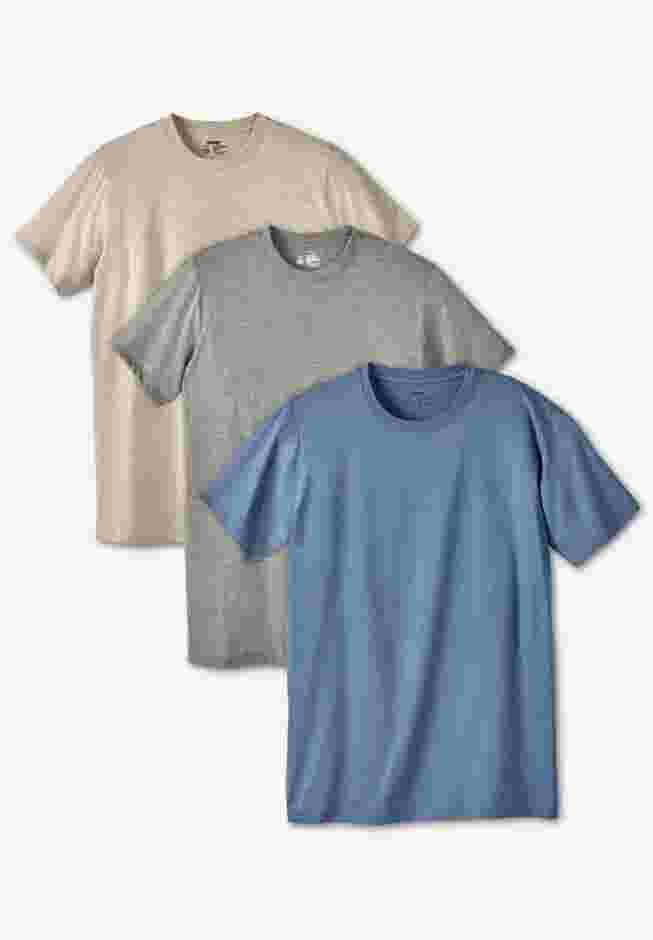 3-Pack Cotton Crewneck Undershirt image number 0