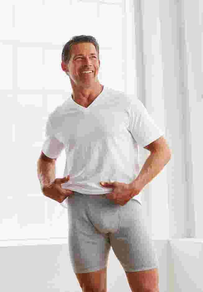 Cotton V-Neck Undershirt 3-Pack image number 2