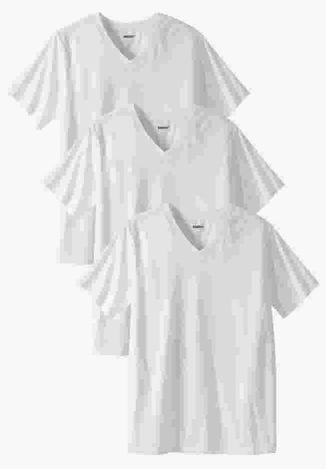Cotton V-Neck Undershirt 3-Pack image number 0