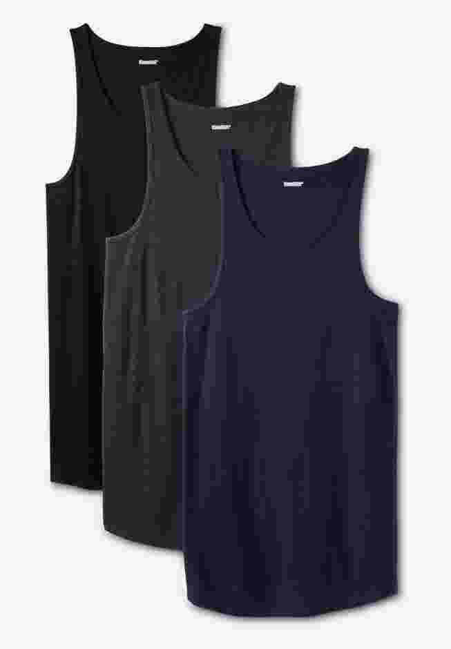 3-Pack Ribbed Cotton Tank Undershirt image number 0