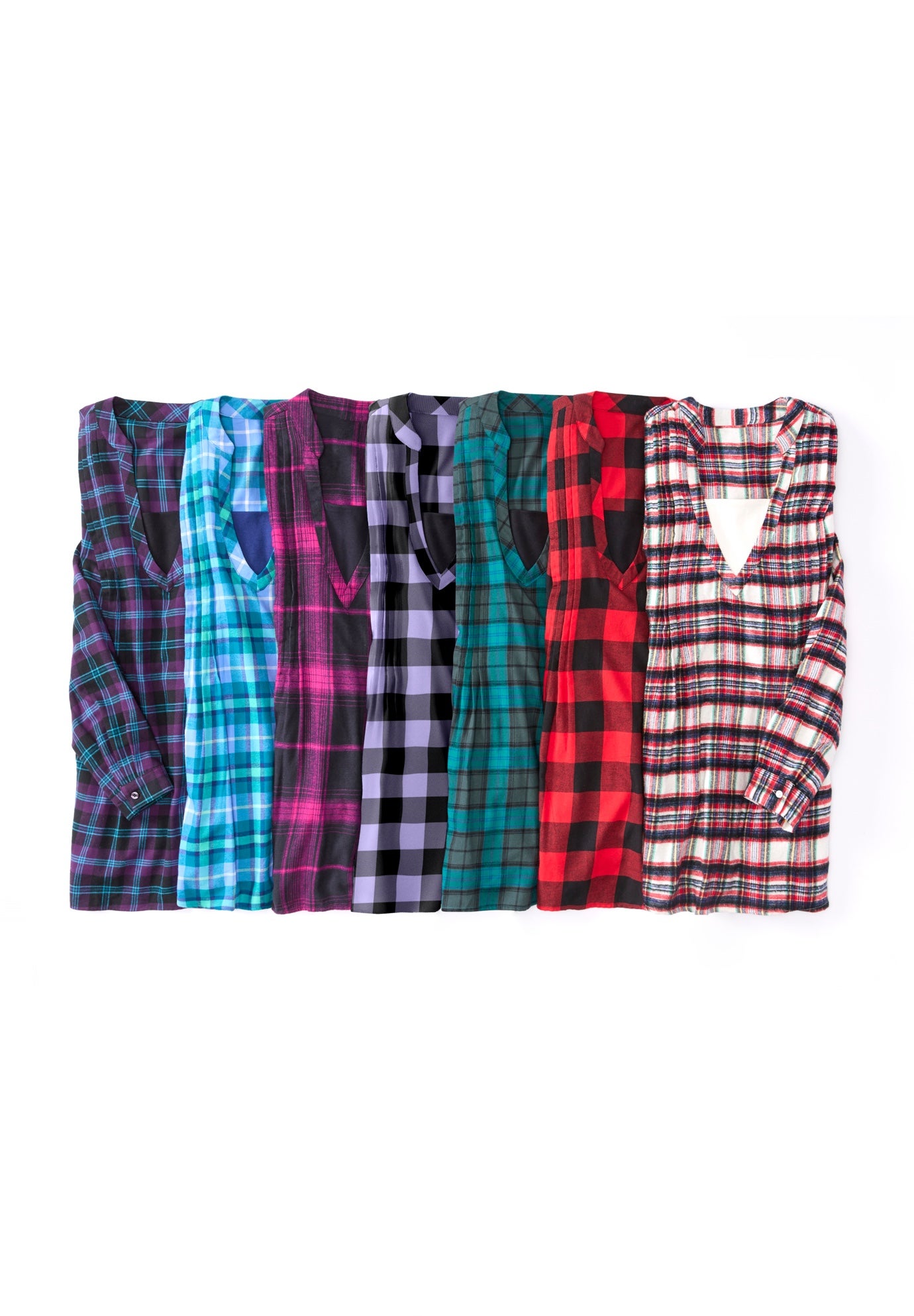 Flannel Tunic With Layered Look image number 3