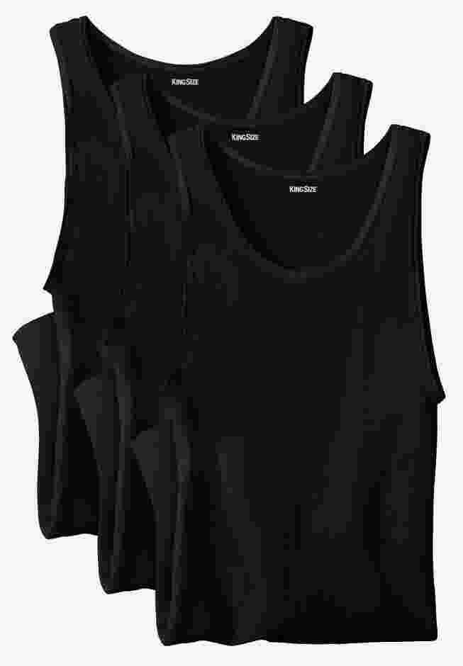 Ribbed Cotton Tank Undershirt 3-Pack image number 0