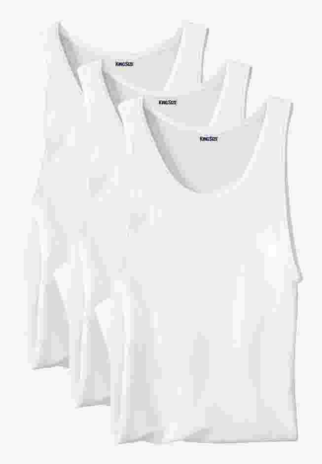 Ribbed Cotton Tank Undershirt 3-Pack image number 0