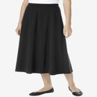 Ponte Knit A-Line Skirt image number null