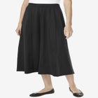 Ponte Knit A-Line Skirt image number null