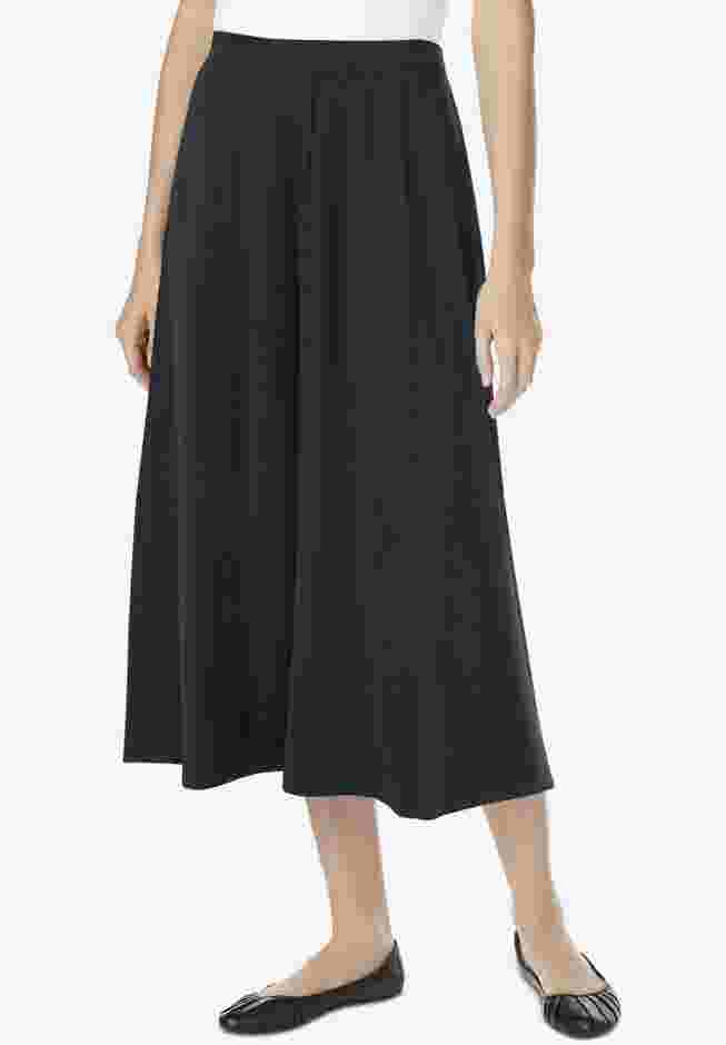 Ponte Knit A-Line Skirt image number 0