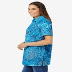 Perfect Printed Short-Sleeve Polo Shirt image number null