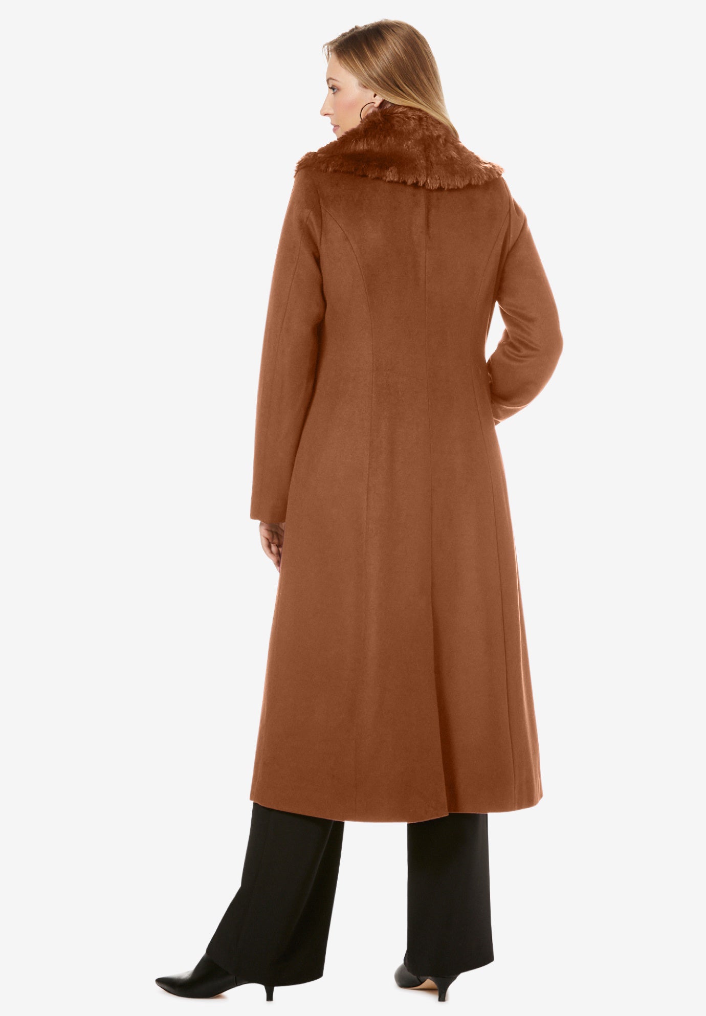 【YILON MADE】Waistmark eco fur coat ブラウン YILON MADE】Waistmark eco fur coat ブラウン
