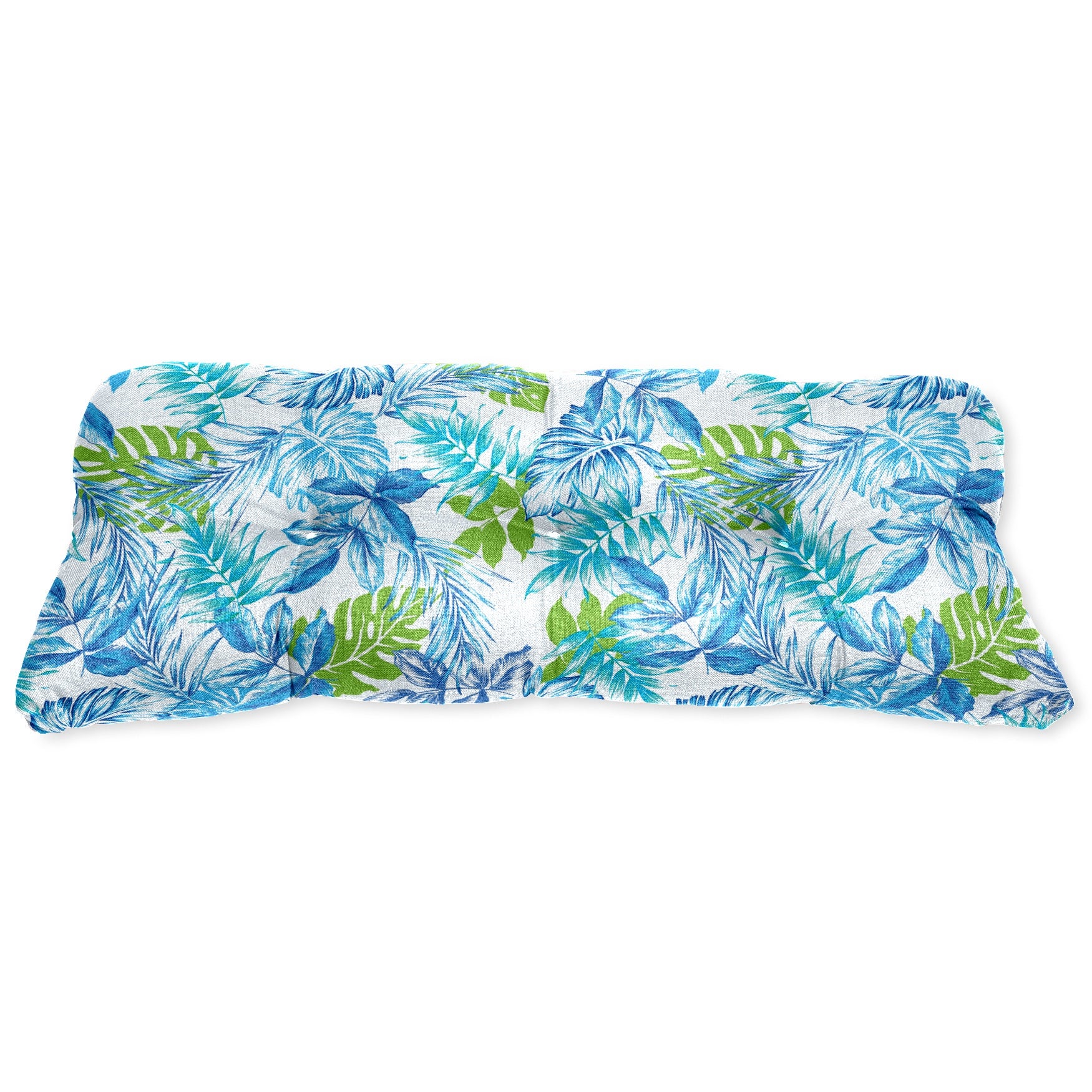 BH Performance Fabric Tufted Wicker Settee Cushion image number 0