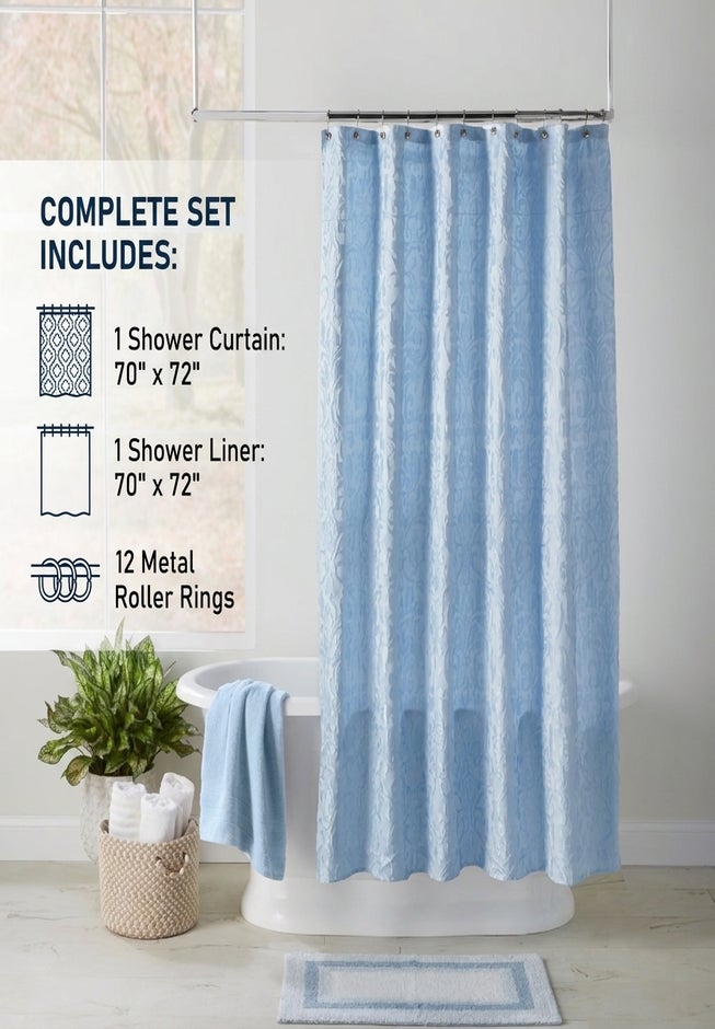 Amore Shower Curtain 14 PC Set image number 1