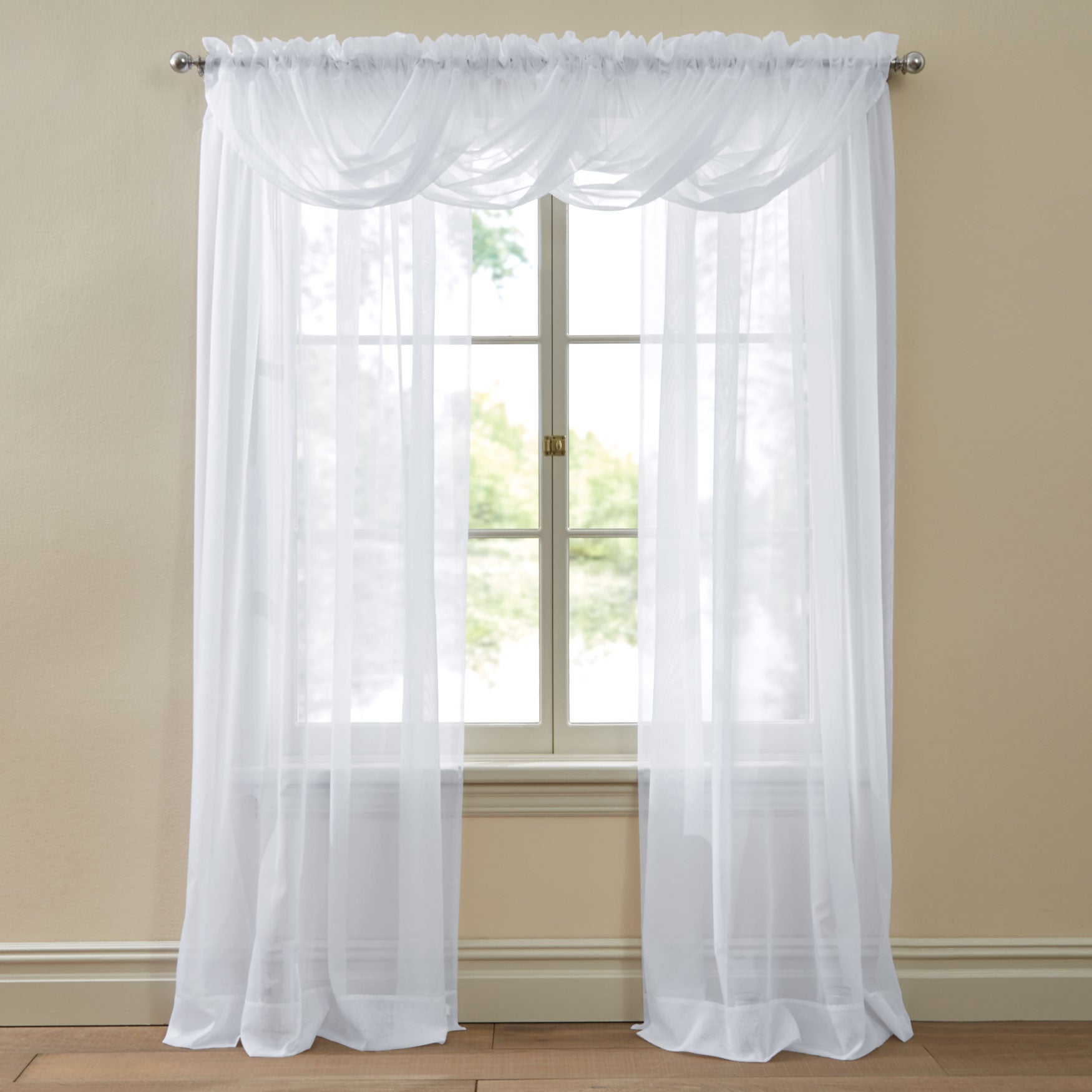 BH Studio Sheer Voile Toga Valance image number 0