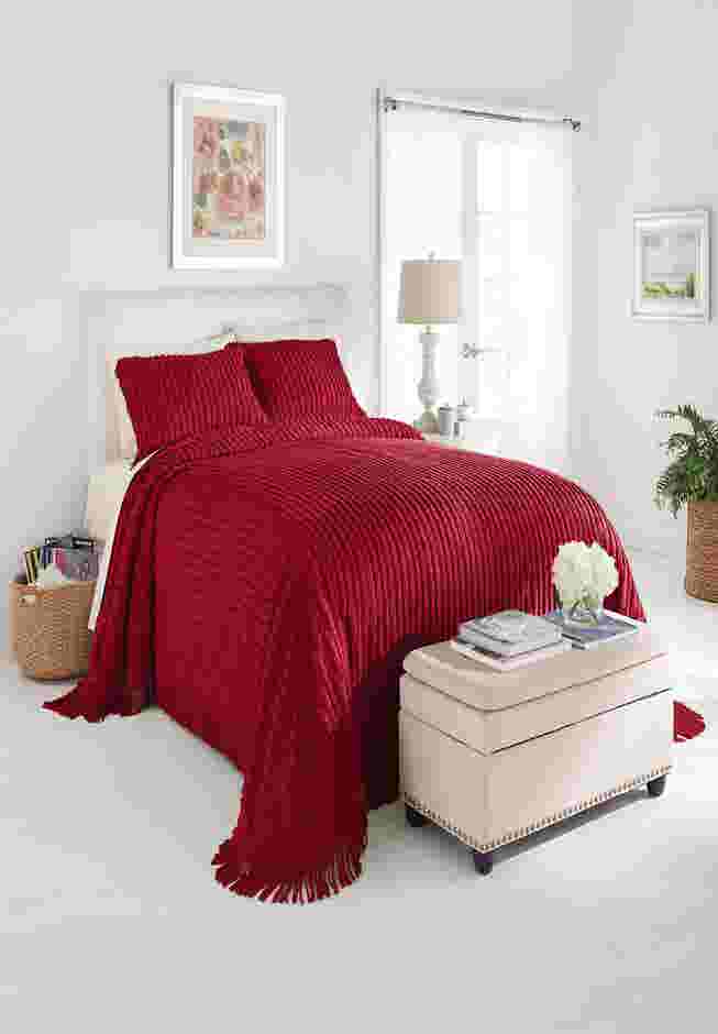 Chenille 100% Cotton Bedspread image number 0