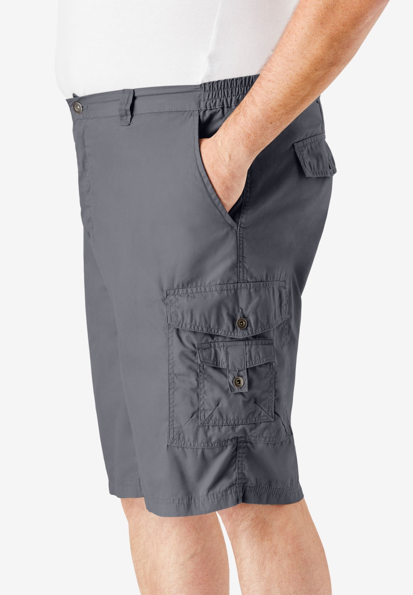 10" Side Elastic Canyon Cargo Shorts image number 2