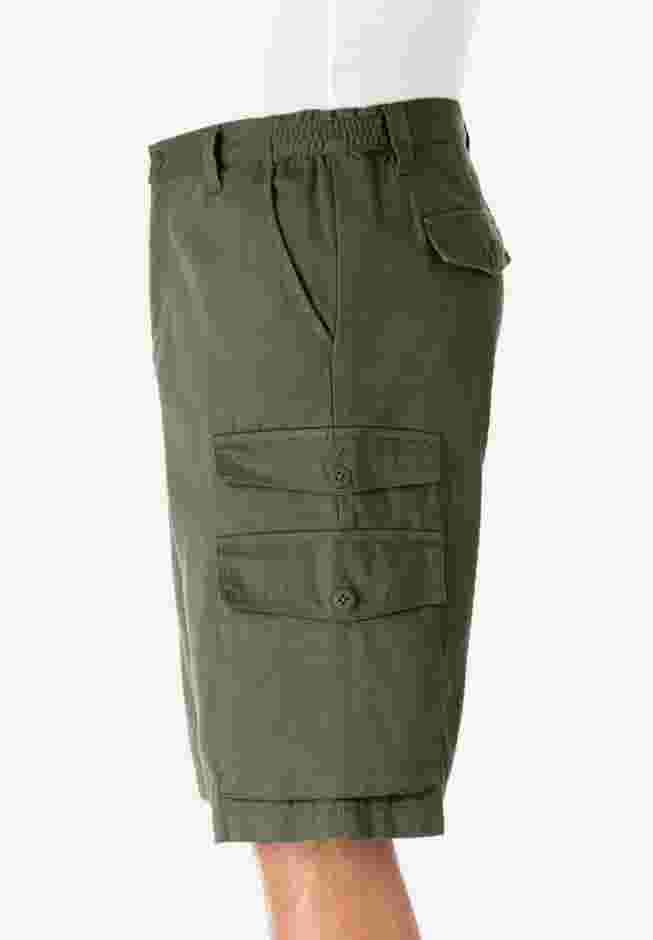 12" Side Elastic Cargo Shorts image number 2