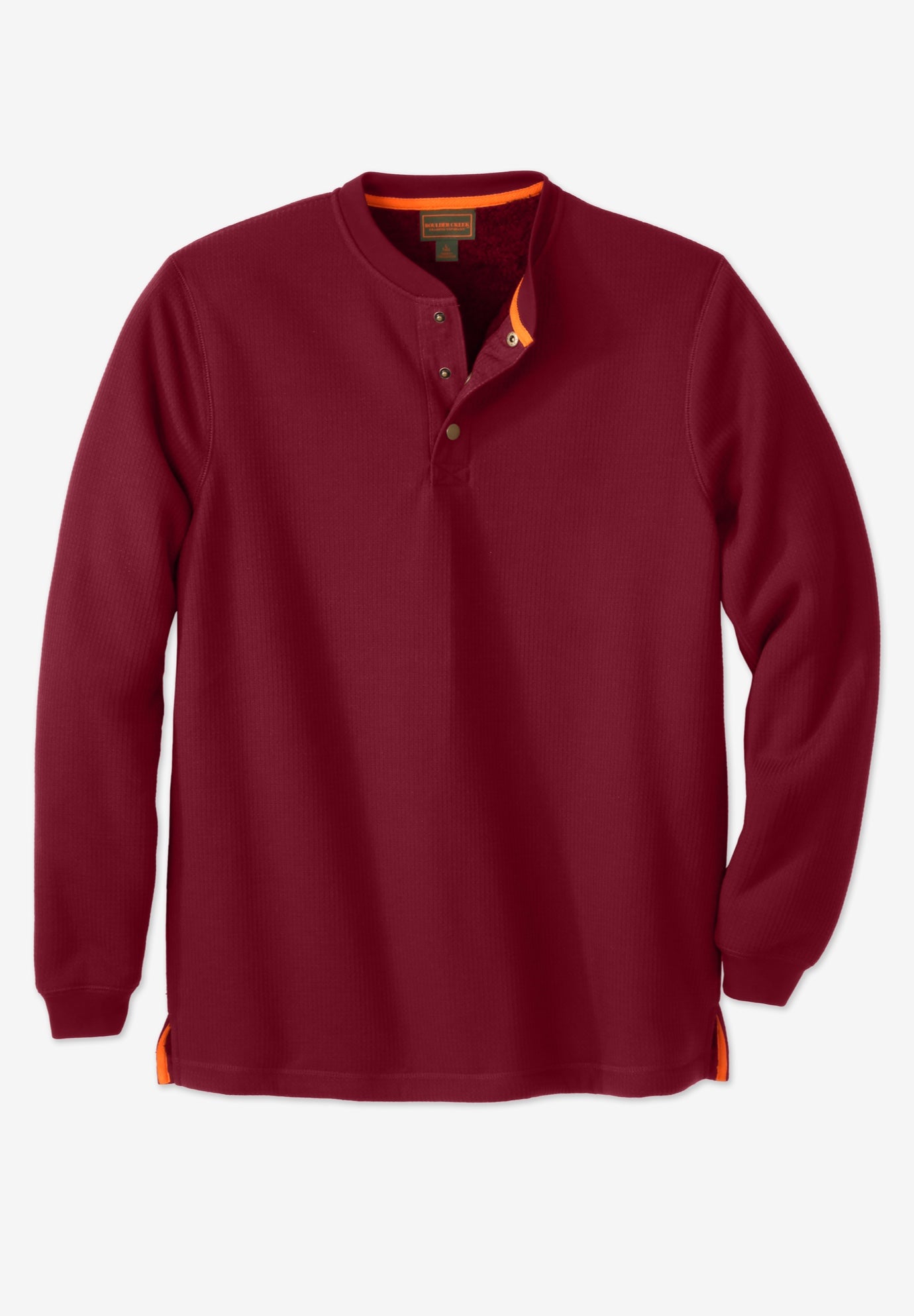 Bonded Sherpa Waffle Henley image number 0