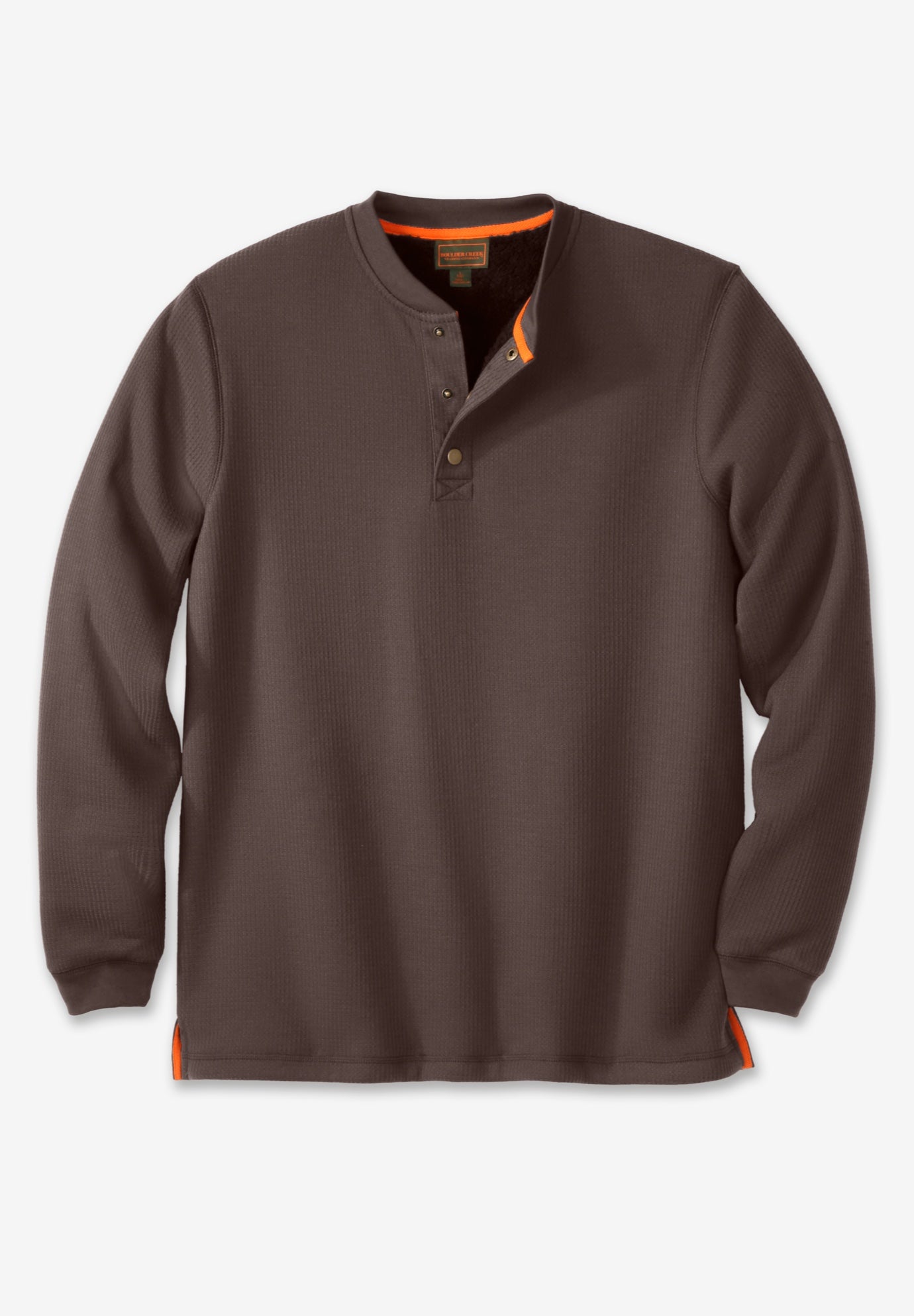 Bonded Sherpa Waffle Henley image number 3