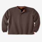 Bonded Sherpa Waffle Henley image number null