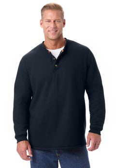 Bonded Sherpa Waffle Henley