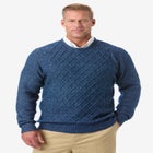 Soft Cable Knit Crewneck Sweater image number null