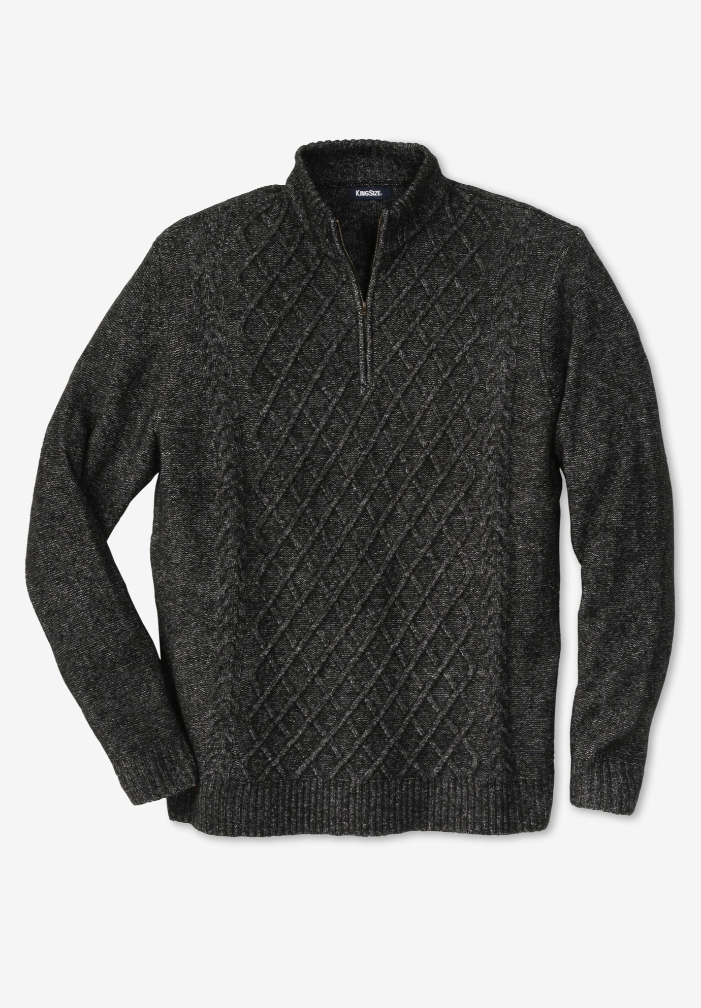 Soft Cable Knit 1/4 Zip Sweater image number 0