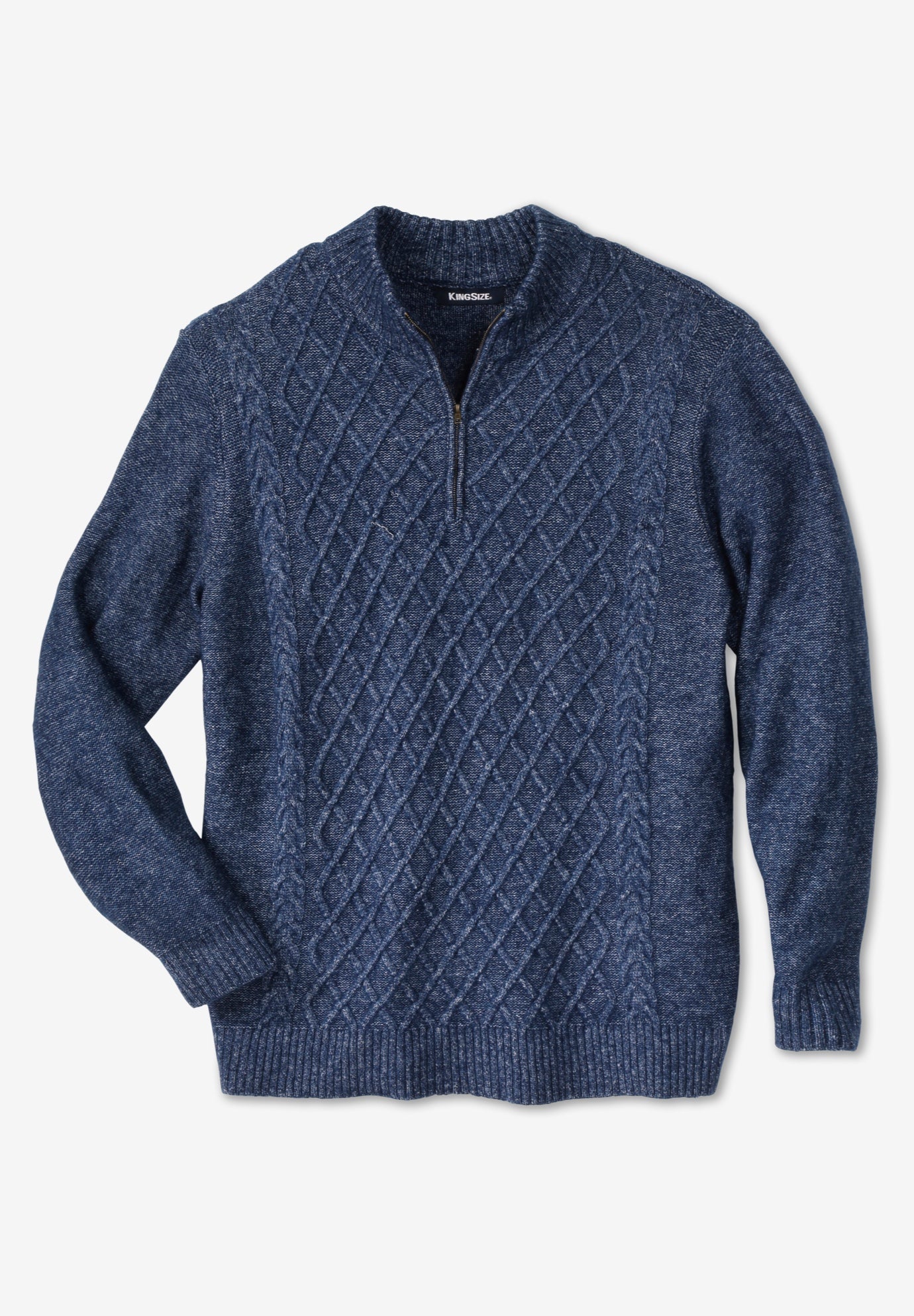 Soft Cable Knit 1/4 Zip Sweater image number 0