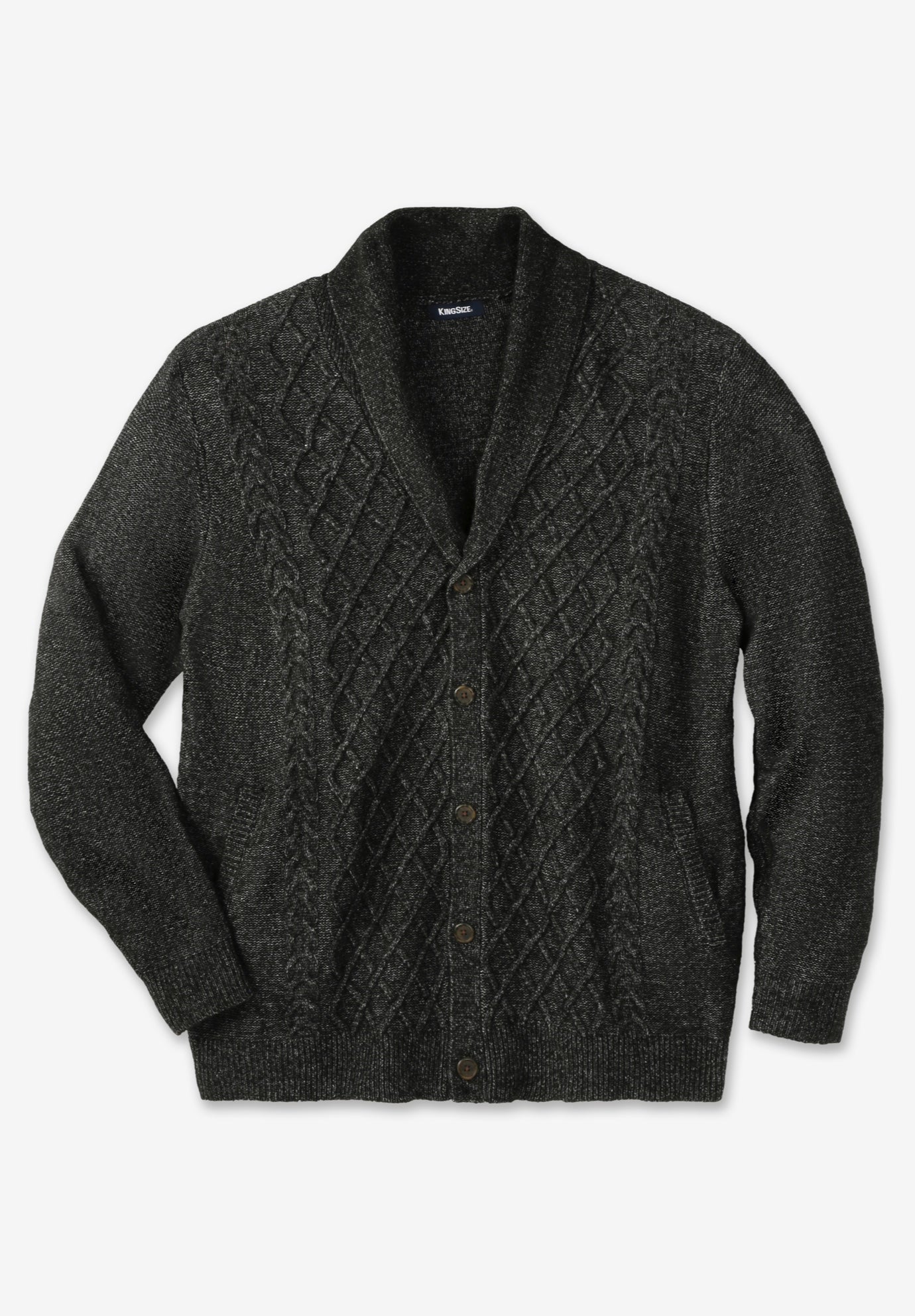 Soft Cable Knit Shawl Collar Cardigan image number 0