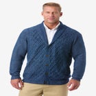 Soft Cable Knit Shawl Collar Cardigan image number null