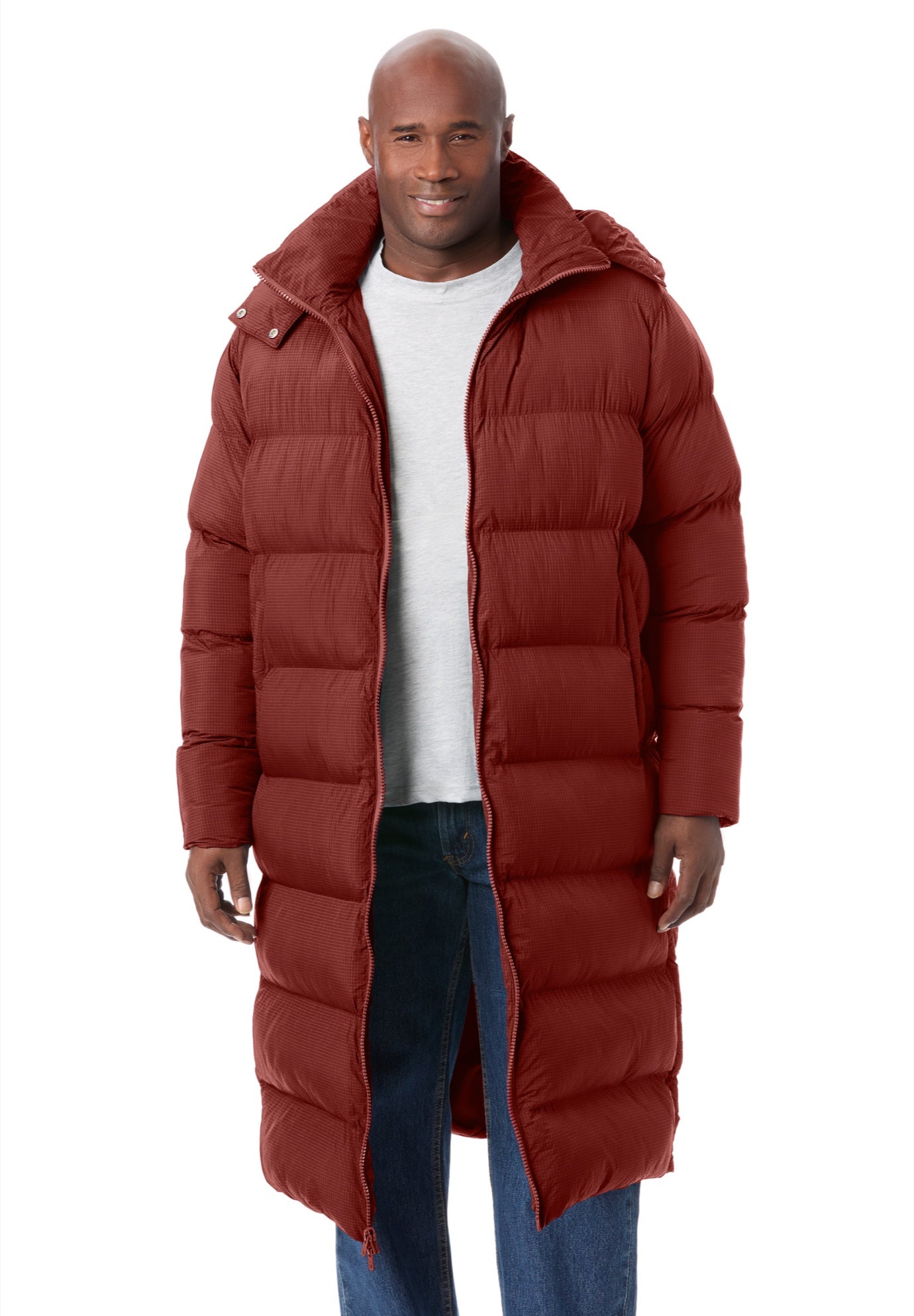 Long Quilted Puffer Coat image number 0