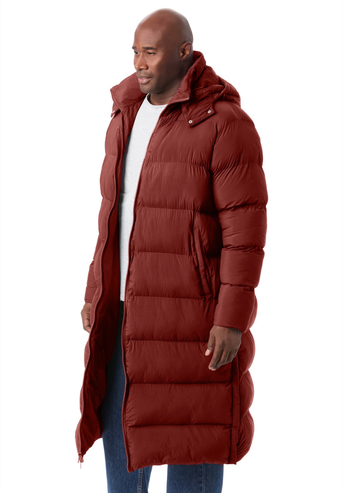 Long Quilted Puffer Coat image number 2
