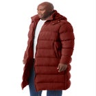 Long Quilted Puffer Coat image number null