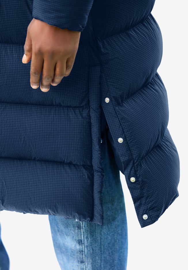 Long Quilted Puffer Coat image number 1