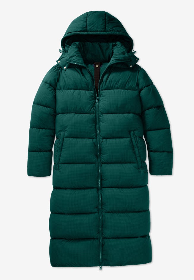 Long Quilted Puffer Coat image number 0