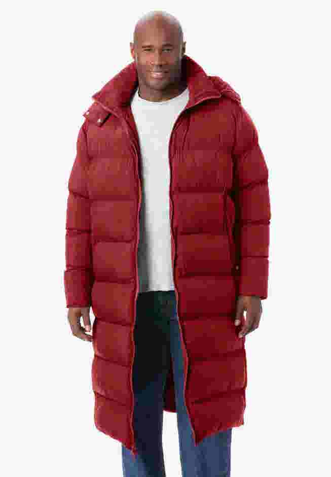 Long Quilted Puffer Coat image number 0