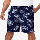 Hibiscus Print 8" Swim Trunks image number null