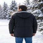 Fleece-Lined Parka with Detachable Hood and 6 Pockets image number 4