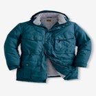 Fleece-Lined Parka with Detachable Hood and 6 Pockets image number null