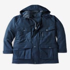Fleece-Lined Parka with Detachable Hood and 6 Pockets image number null